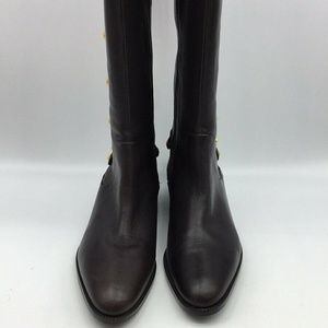 Michael Kors Brown Leather Boots Size 8.5M